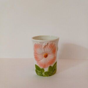 Vintage Fitz & Floyd Vase or Cup 1988 Spring Floewers
